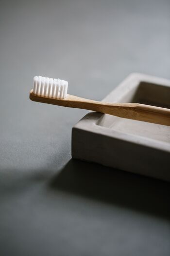 Grums Brosse à Dents en Bambou Blanc - Bewell