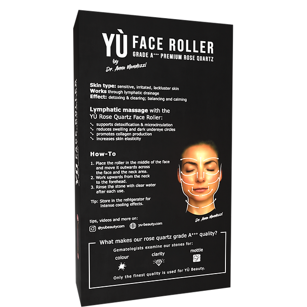 YÙ Beauté Rose Quartz Face Roller - Bewell