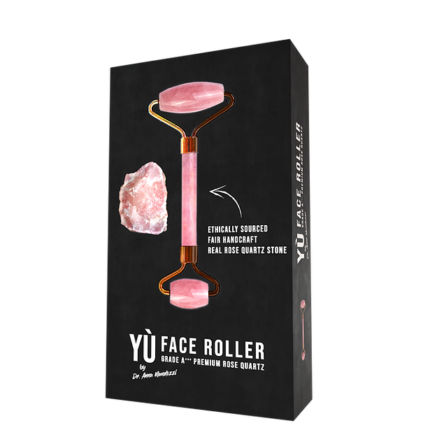 YÙ Beauté Rose Quartz Face Roller - Bewell