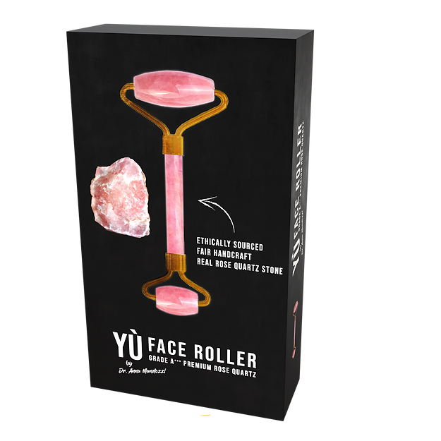 YÙ Beauté Rose Quartz Face Roller - Bewell