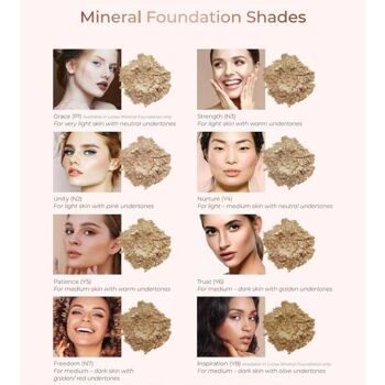 INIKA Fond de Teint Minéral Libre SPF 25 - Nurture 8g - Bewell