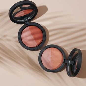 INIKA Duo Blush Biologique Certifié - Pêche Brûlée 6.5g - Bewell