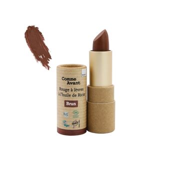 Rouge à lèvres bio à l'huile de ricin - Brun - V1 - Bewell