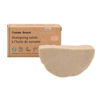 Shampoing solide bio à l'huile de noisette (tous types de cheveux) - Bewell