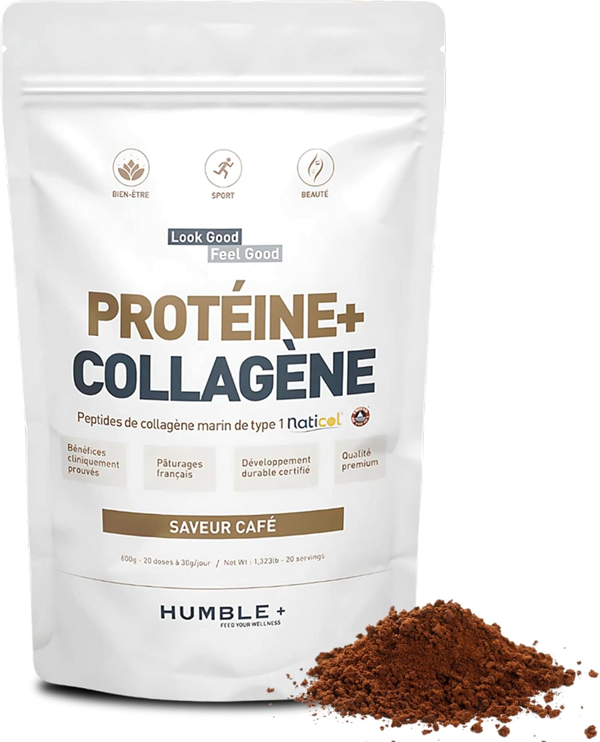 Collagène Marin Neutre en Poudre Humble+, Compléments alimentaires - Bewell - Bewell