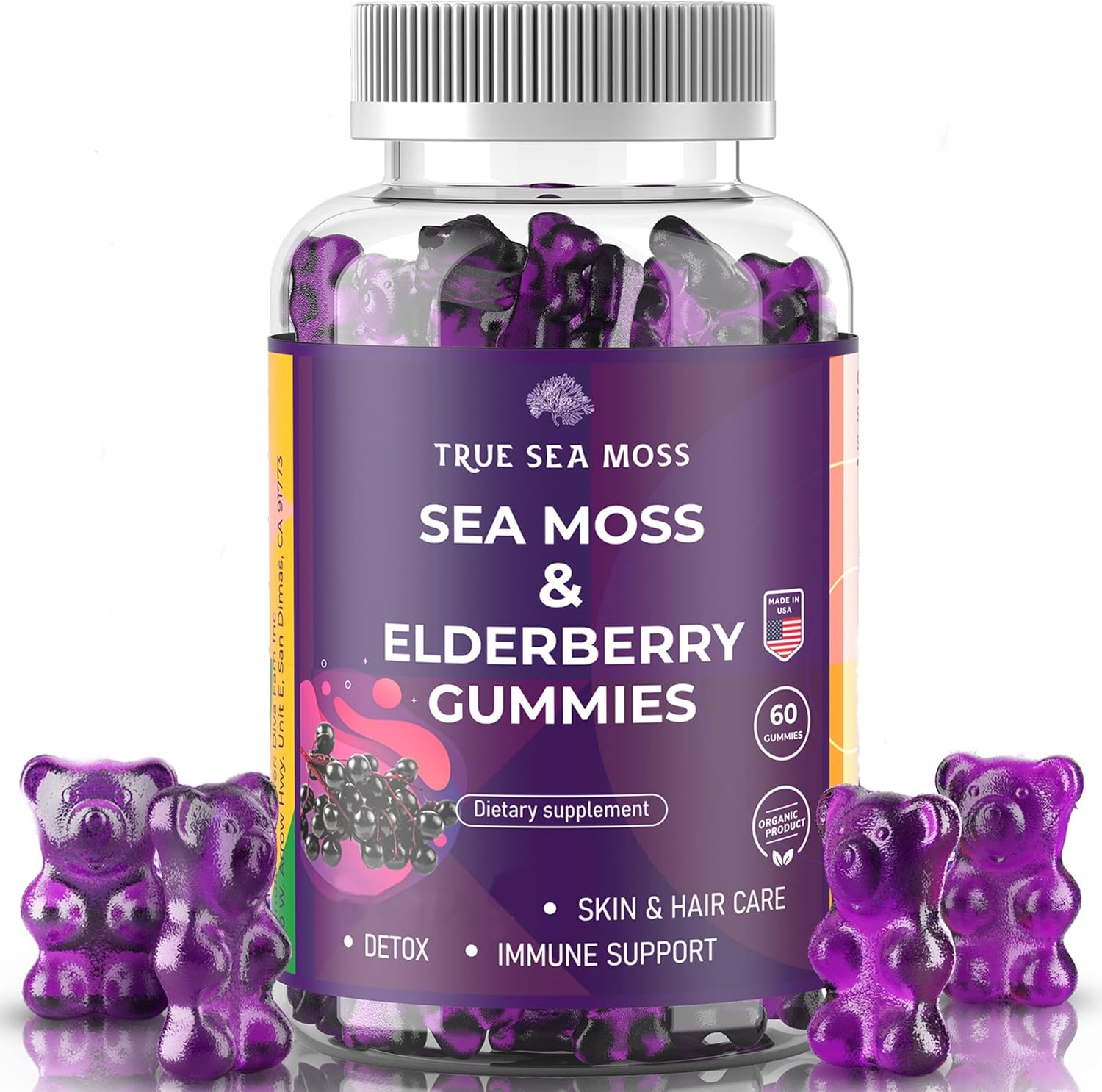 Gummies à la Mousse de Mer et au Sureau - True Sea Moss - Bewell