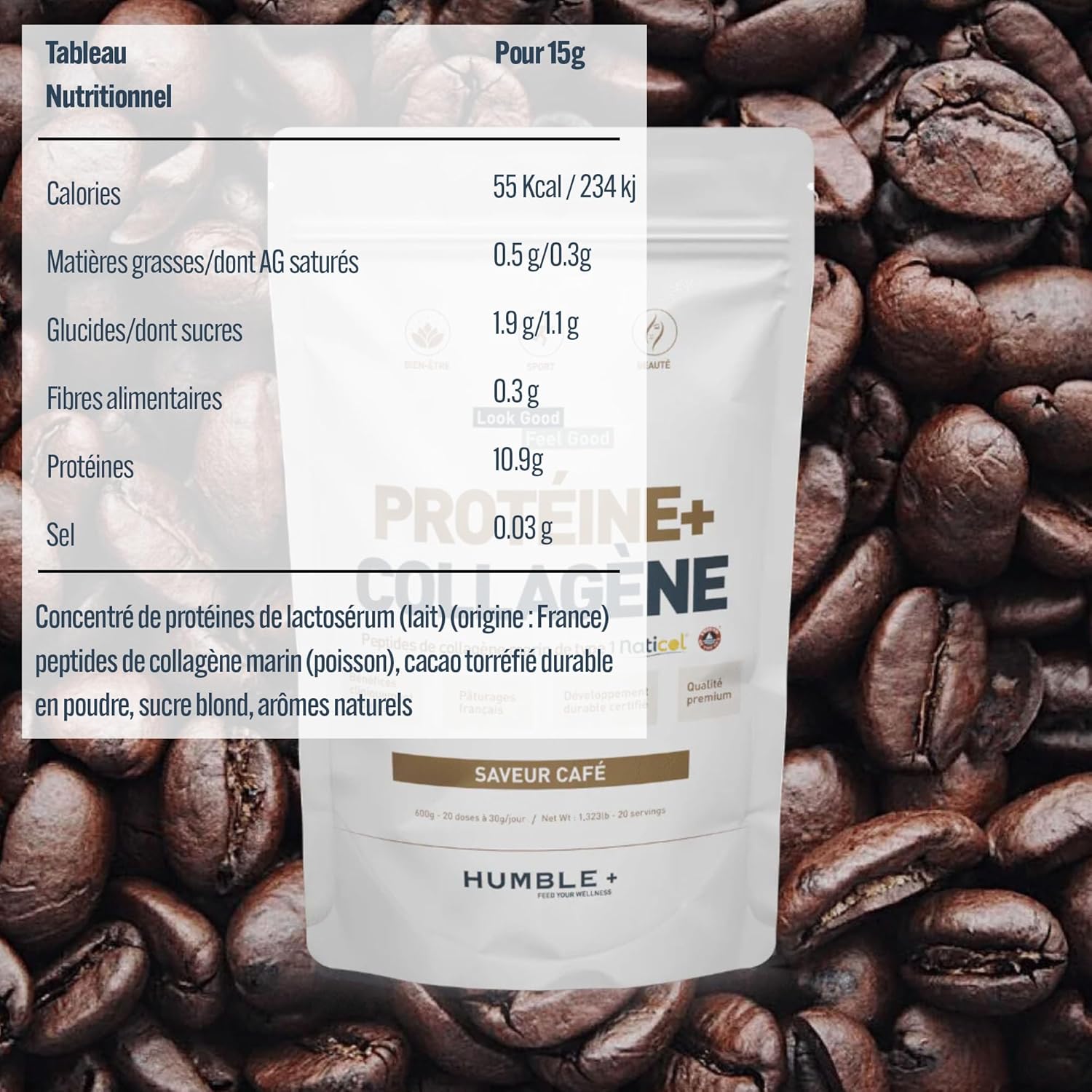 Collagène Marin Neutre en Poudre Humble+, Compléments alimentaires - Bewell - Bewell