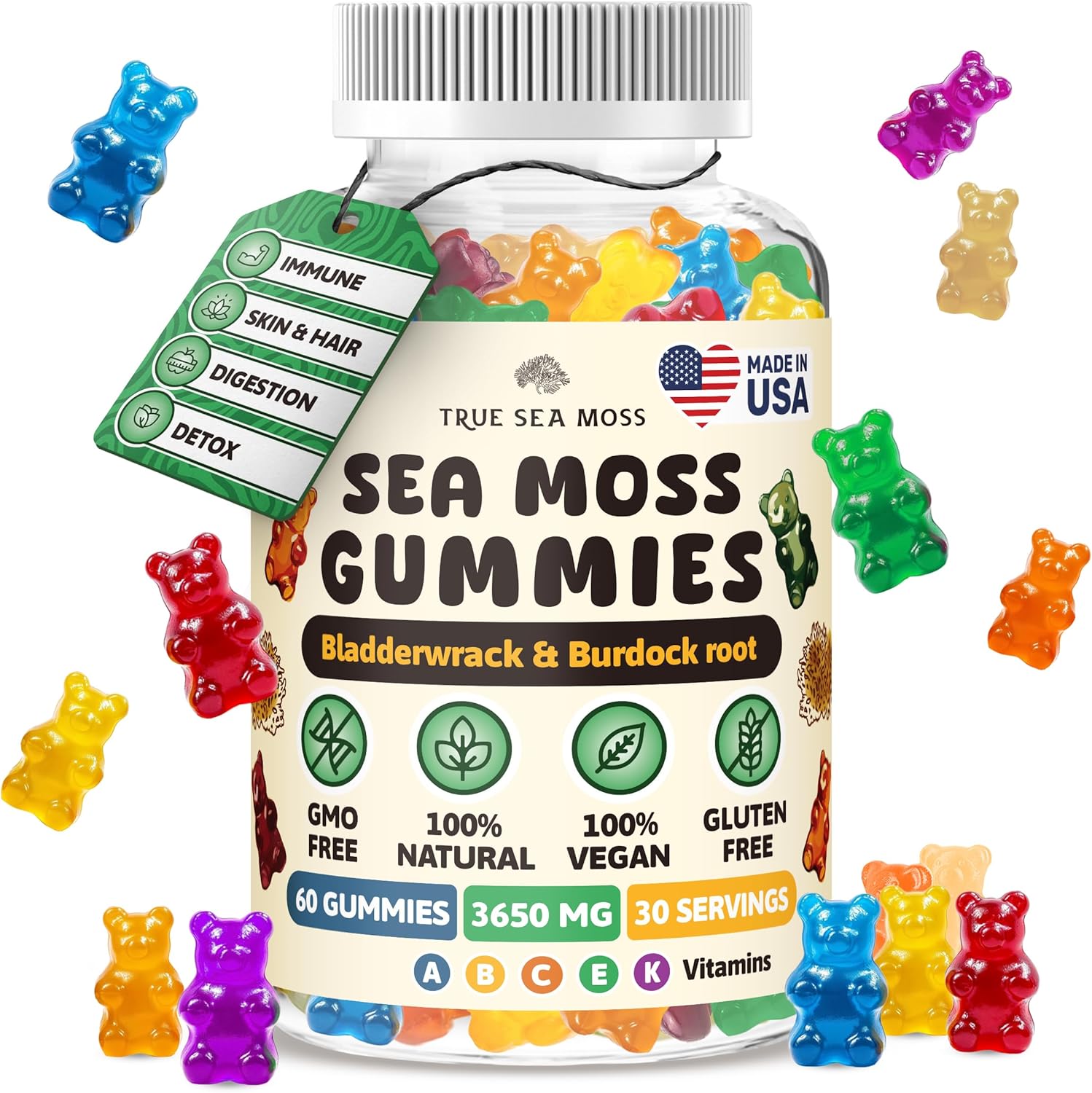 Gummies à la Mousse de Mer - True Sea Moss - Bewell