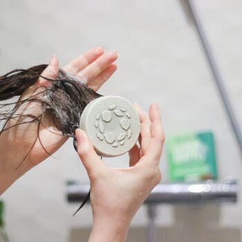 Shampoing solide cheveux gras  -  Argile verte et spiruline - Regul & purify - Bewell