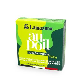 Pain de rasage - Beurre de karité BIO - Thé vert citron - Au Poil - Bewell