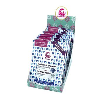 Dentifrice à croquer BIO - Menthe et fluor - Ultra fresh - 120 pastilles - Bewell