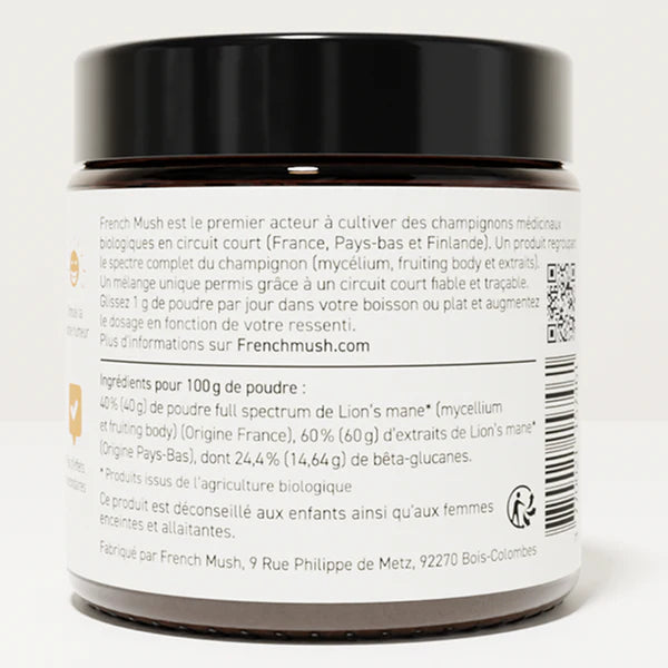 Poudre de Lion's Mane French Mush - Bewell
