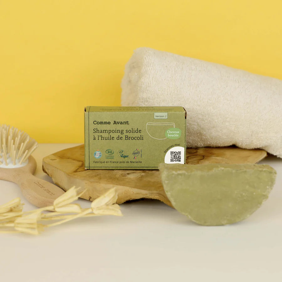 Shampoing solide bio à l'huile de de Brocoli (cheveux abîmés) -V2 - Bewell