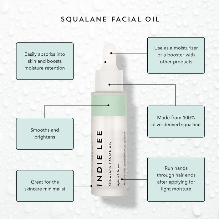 Squalane Facial Oil - Huile visage au Squalane Indie Lee - Bewell