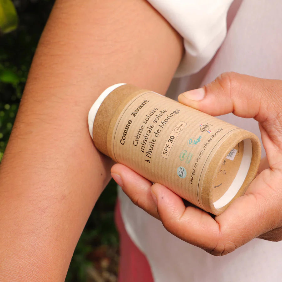 Crème solaire minérale SPF30 à l'huile de Moringa - V3 - Bewell