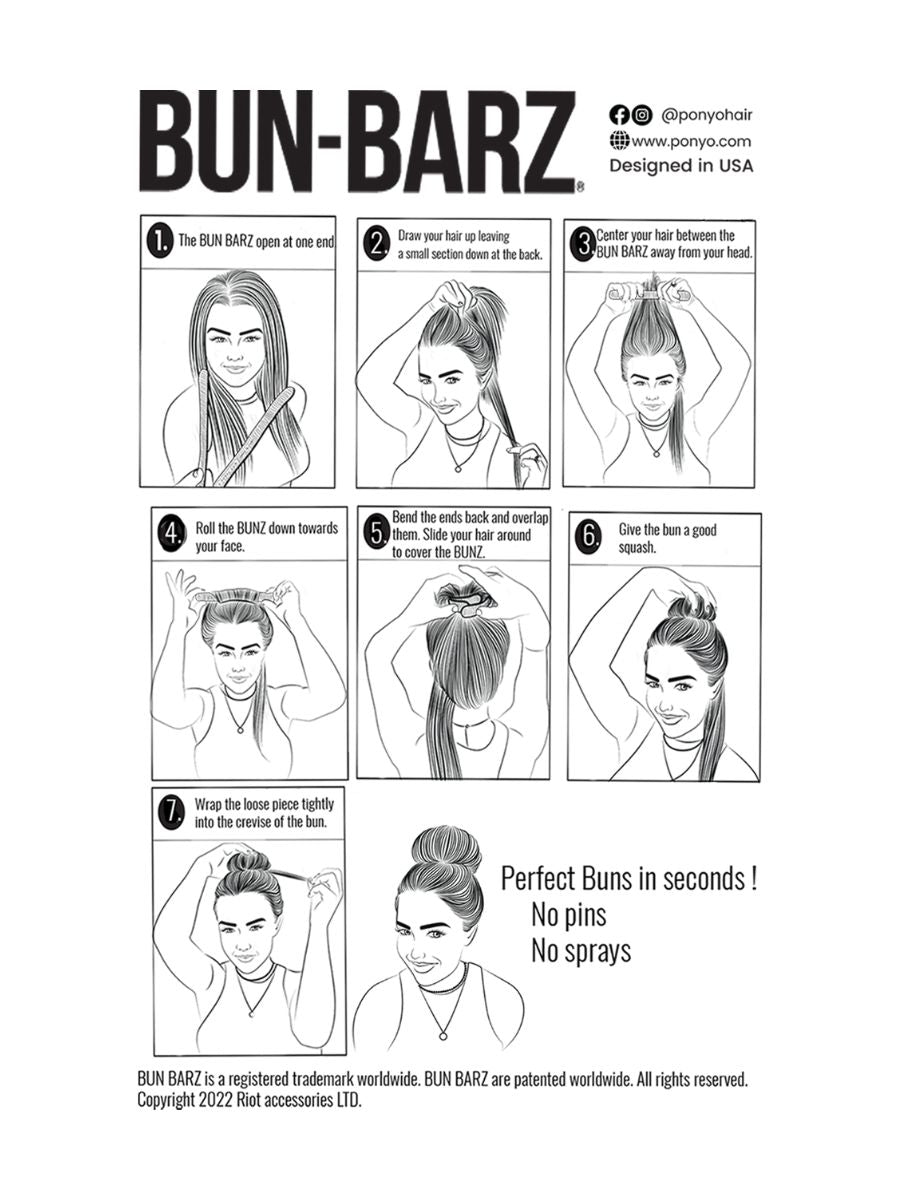 PONY- O BUN BARZ Light Brown Single - Bewell