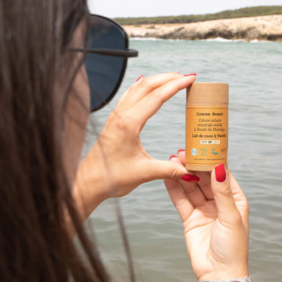 Crème solaire minérale SPF30 à l'huile de Moringa - V3 - Bewell