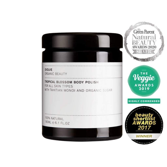 EVOLVE Tropical Blossom Body Polish 180ml - Exfoliant corporel aux fleurs tropicales - Bewell