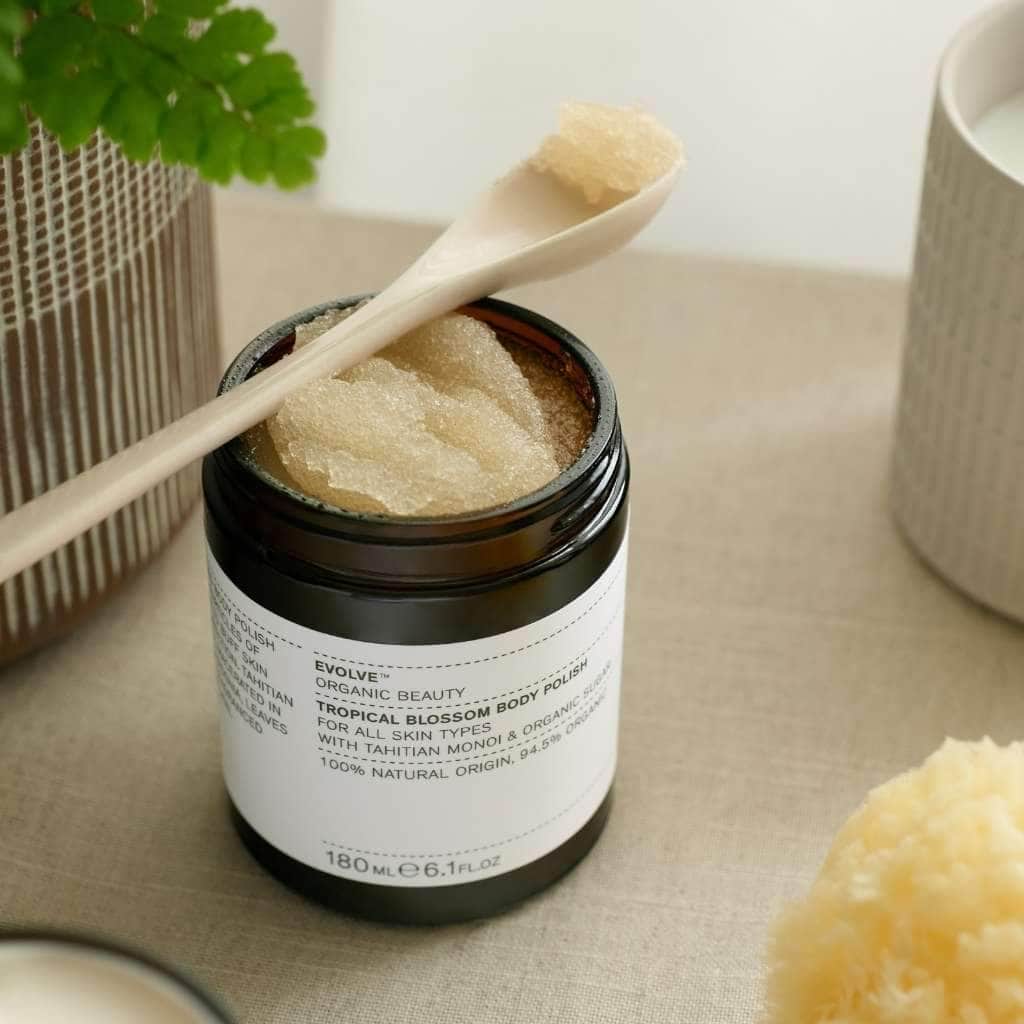 EVOLVE Tropical Blossom Body Polish 180ml - Exfoliant corporel aux fleurs tropicales - Bewell