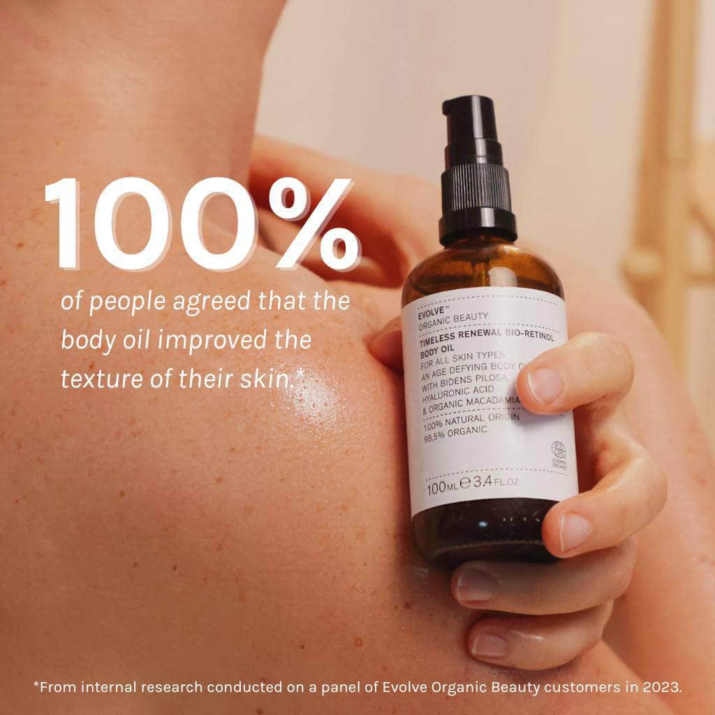 Evolve Timeless Renewal Body Oil 100 ml - Huile corporelle au bio-rétiol timeless renewal - Bewell