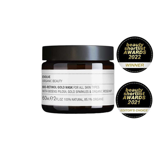 EVOLVE Bio-Retinol Gold Face Mask 60ml - Masque Visage Or au Rétinol Bio - Bewell