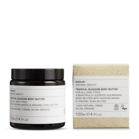 EVOLVE Tropical Blossom Organic Body Butter 120ml- Beurre corporel bio fleurs tropicales - Bewell
