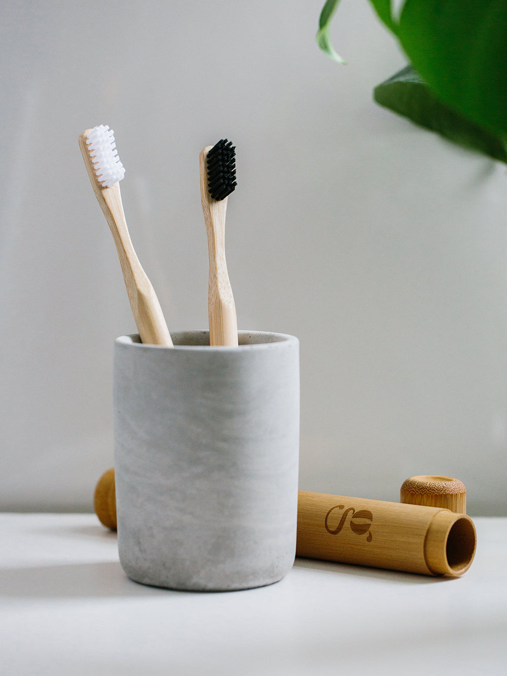 Grums Brosse à Dents en Bambou Olive - Bewell