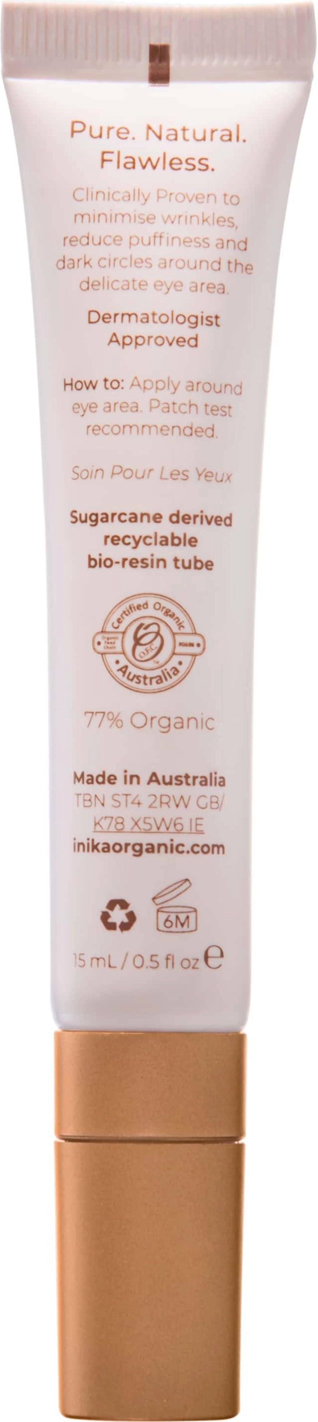INIKA Crème Phytofuse Renew pour les Yeux au Resvératrol 15 ml - Bewell