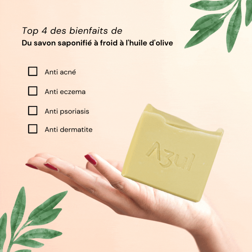 Savon SAF à l'Huile d'Olive pour Peaux Sensibles - Azemmur - Bewell