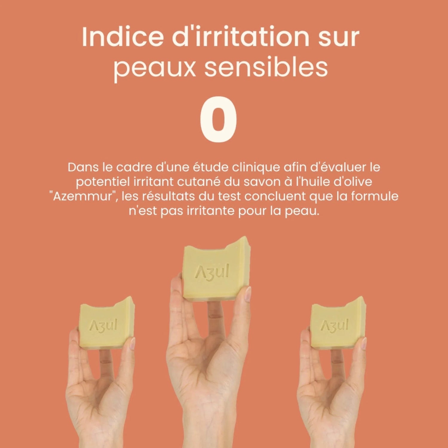 Savon SAF à l'Huile d'Olive pour Peaux Sensibles - Azemmur - Bewell