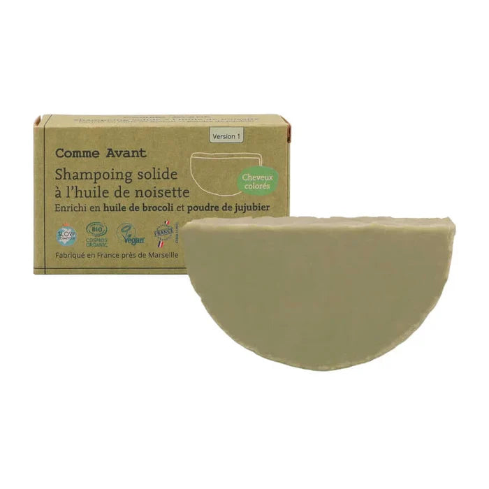 Shampoing solide bio à l'huile de de Brocoli (cheveux abîmés) -V2 - Bewell