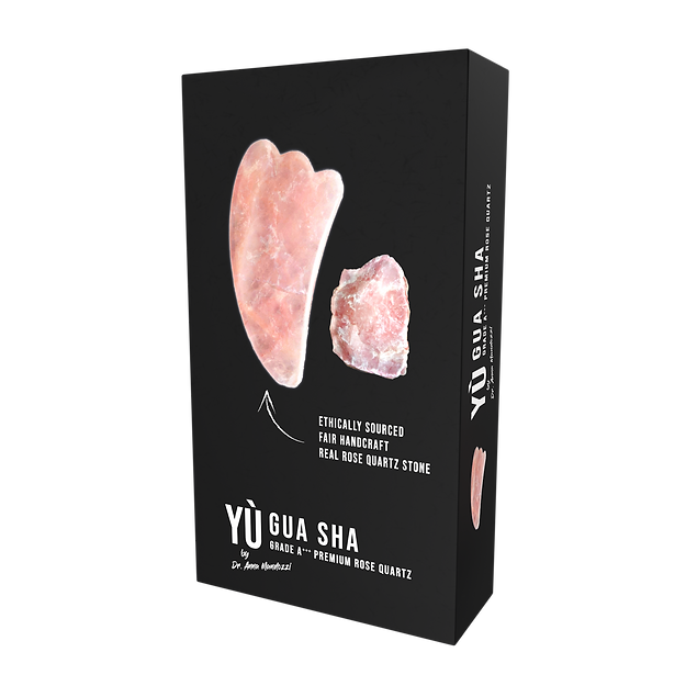 GUA SHA Beauty Stone Quartz Rose