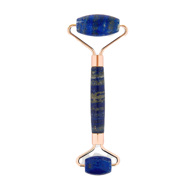 YÙ BEAUTY Lapis Lazuli Double Face Roller (bleu - or)