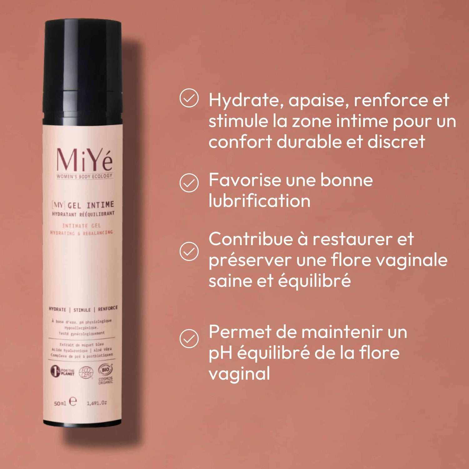 [MY] Gel Intime Hydratant Rééquilibrant Bio 60ml Miyé