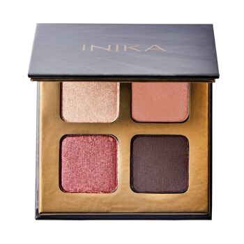 INIKA Palette de fards à paupières quadruple bio Fleurs 5g