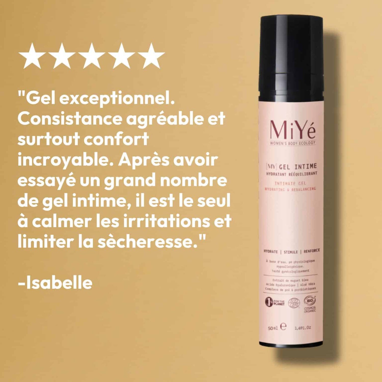 [MY] Gel Intime Hydratant Rééquilibrant Bio 60ml Miyé