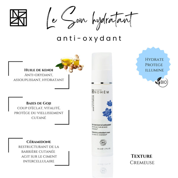 soin hydratant et antioxydant