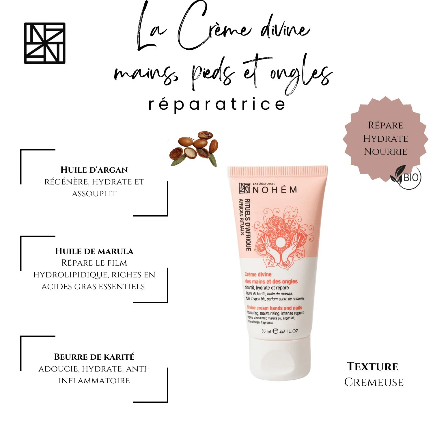 Crème Divine Mains, Pieds et Ongles