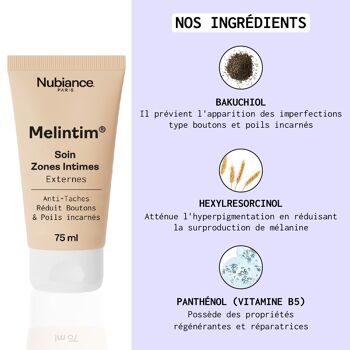 Melintim Crème Multi-Réconfortante Zones Intimes Externes 75 mL