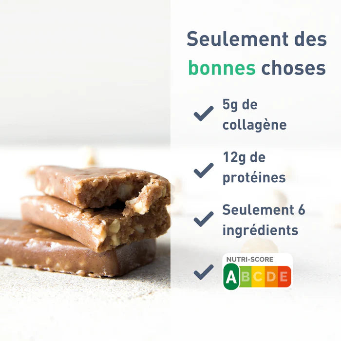 Pack de 12 Barres Protéinées Humble+ Collagène, Saveur Noisette