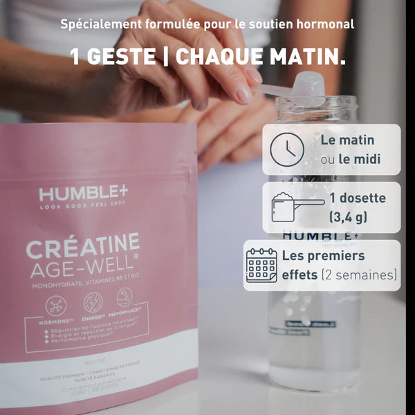 Créatine+ AGE-WELL® HUMBLE+, Compléments alimentaires - Bewell - Bewell