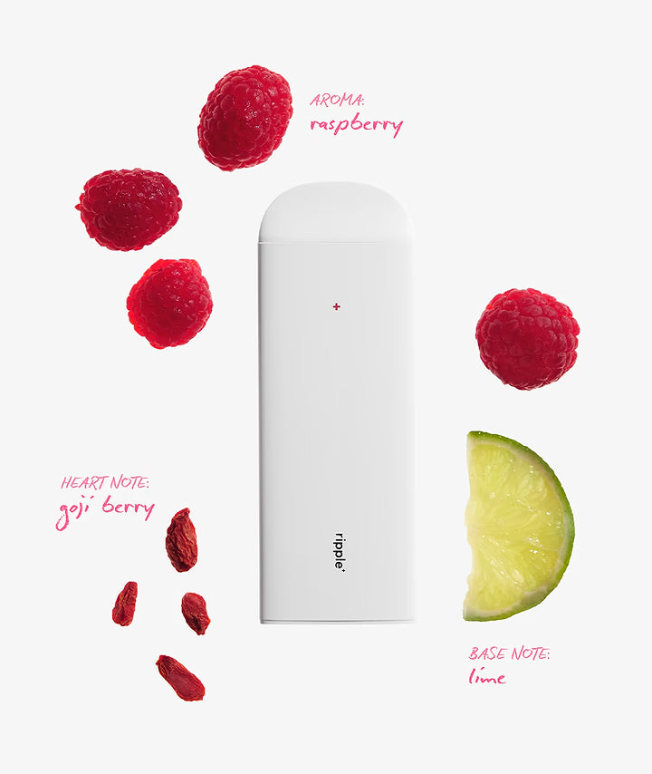Diffuseur Ripple⁺ Charm Arôme de Framboise Zéro Nicotine