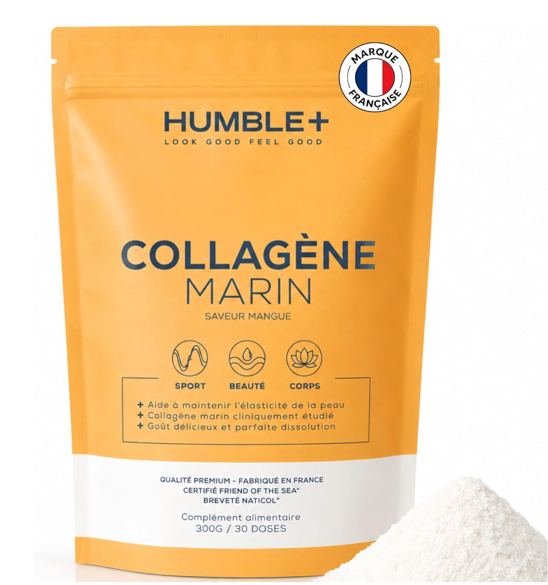 Collagen Marin Mango in bescheidenem Pulver+