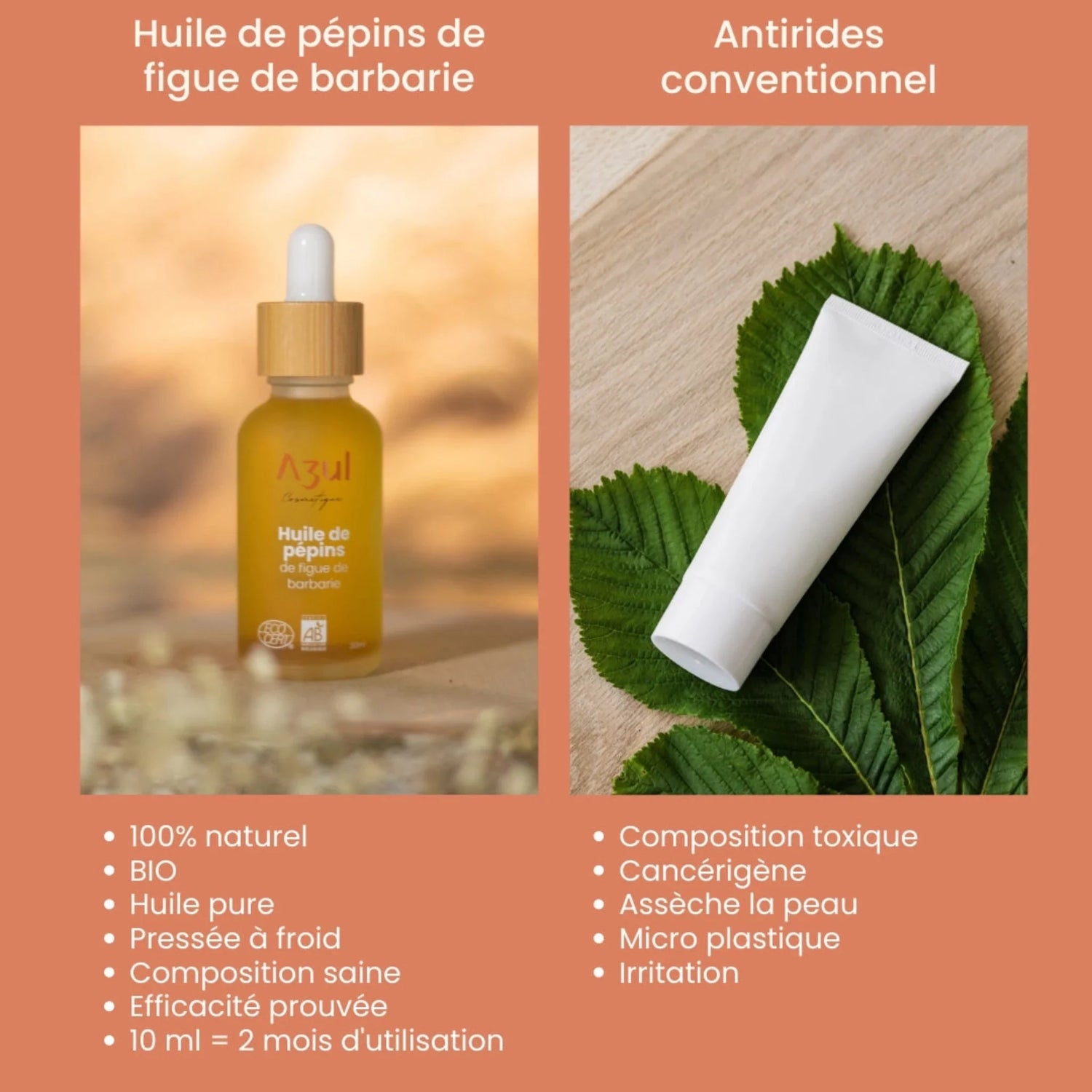 Huile de Pépins de Figue de Barbarie BIO 10ml - Rituel Anti-âge