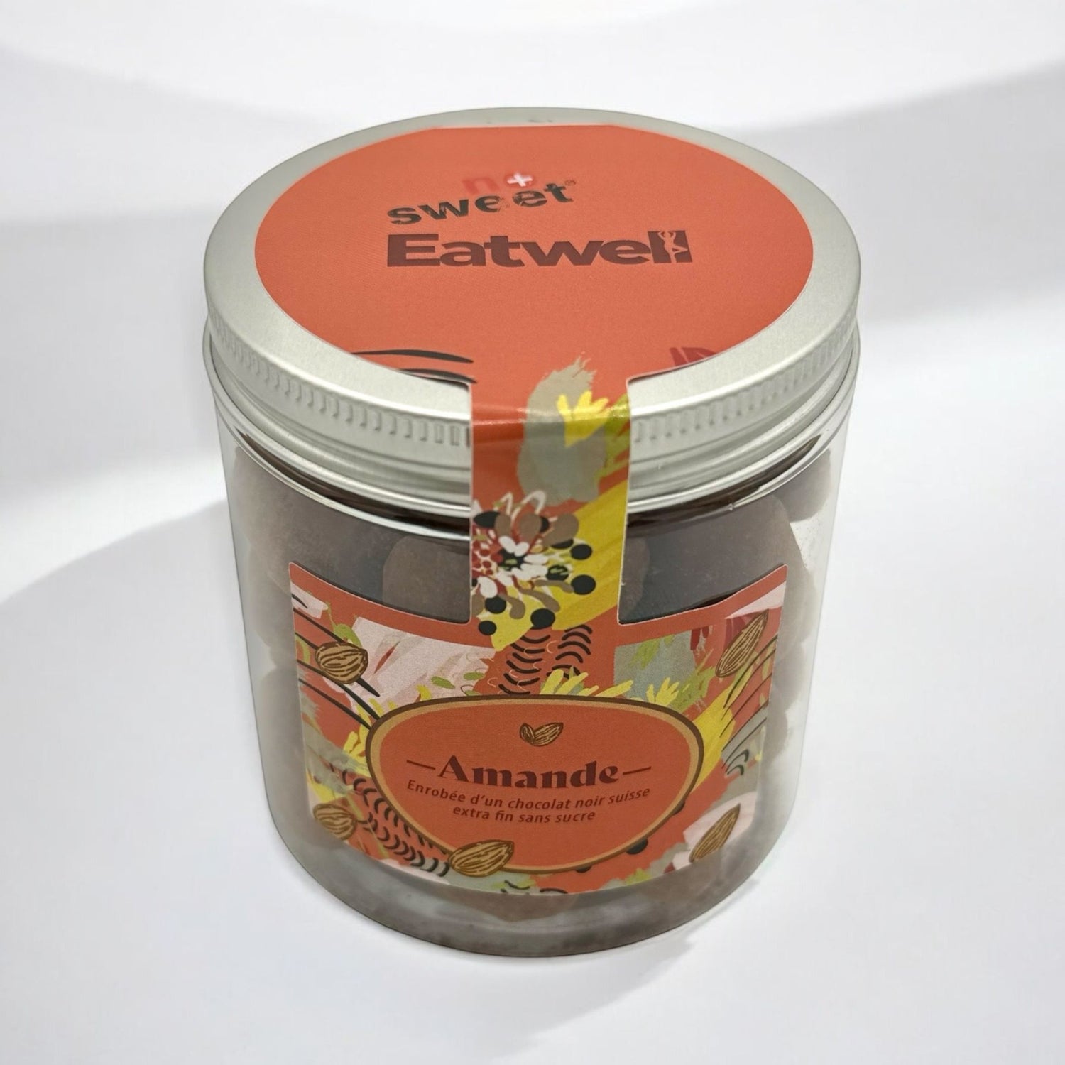 Amandes Enrobées de Chocolat Noir sans Sucre Eatwell