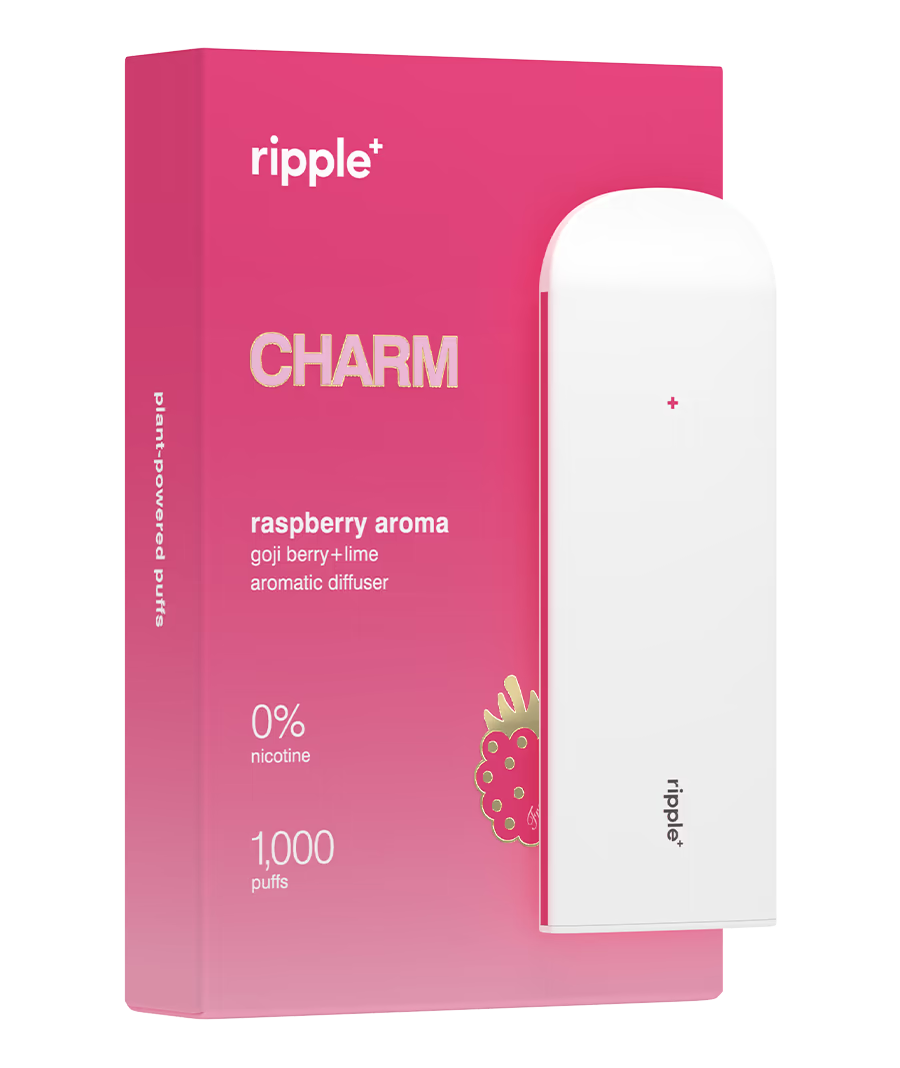 Diffuseur Ripple⁺ Charm Arôme de Framboise Zéro Nicotine
