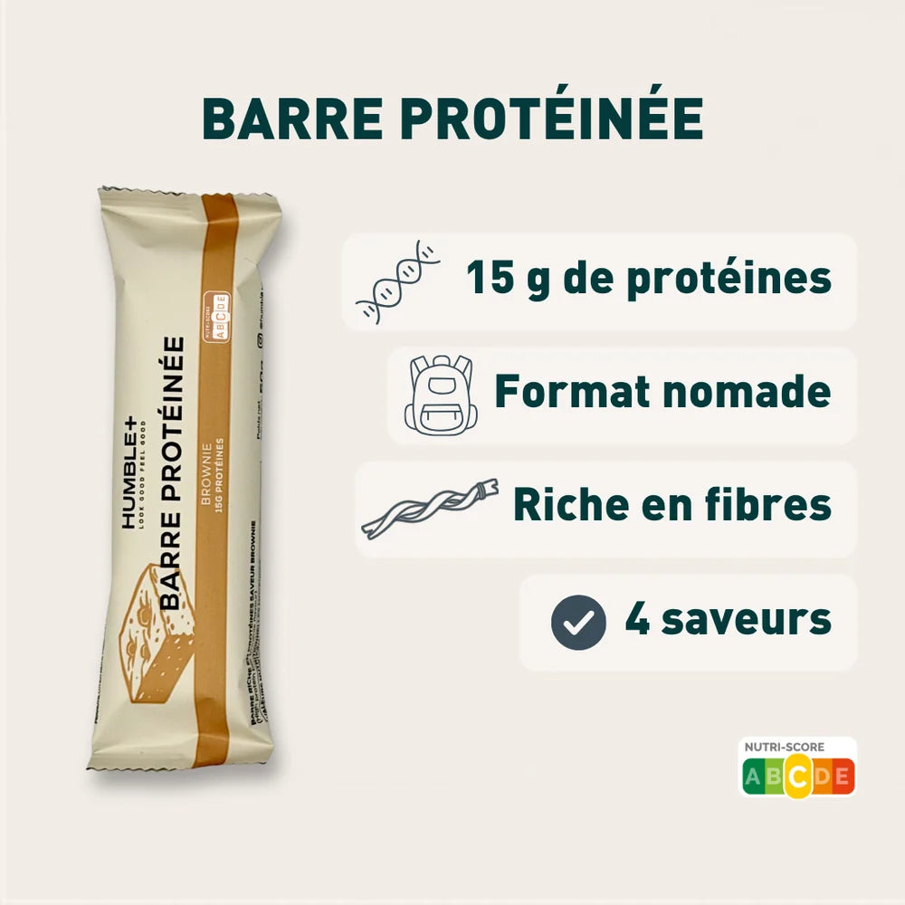 Barre protéinée brownie