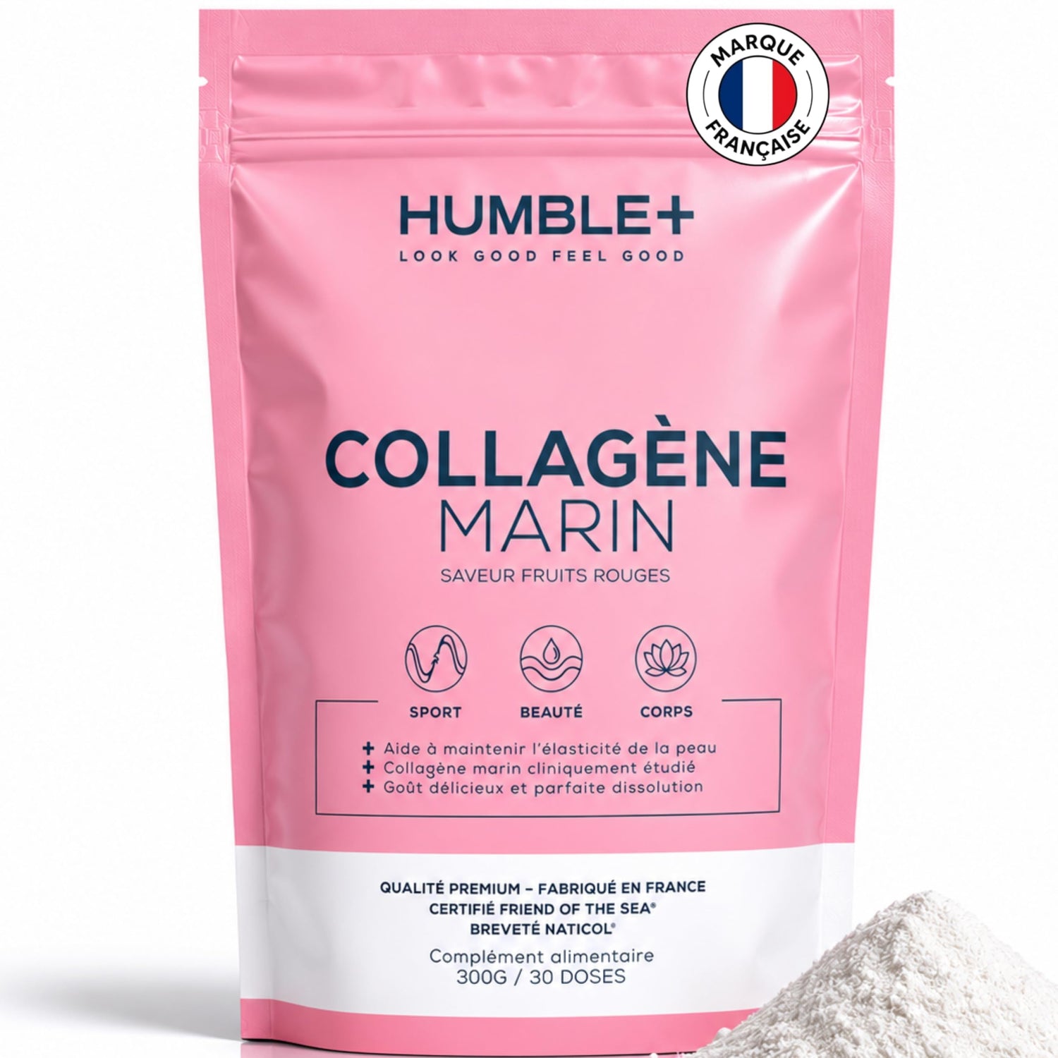 Marin collagen red fruit in humble powder+