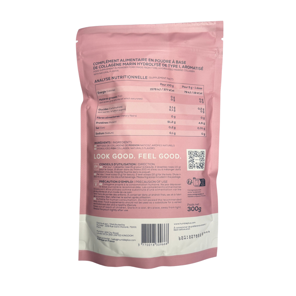 Collagène Marin Neutre en Poudre Humble+, Compléments alimentaires - Bewell - Bewell