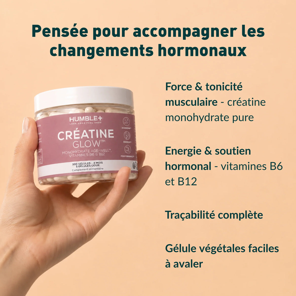 Créatine+ Glow AGE-WELL gélules